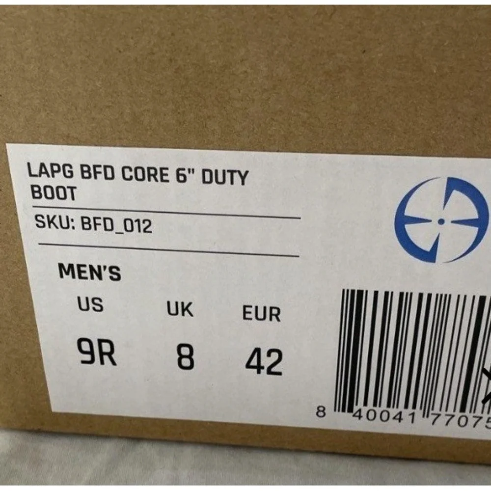 LA Police Gear LAPG BFD Core 6 Inch Duty Boots Mens 9 Black Tactical BFD_012
